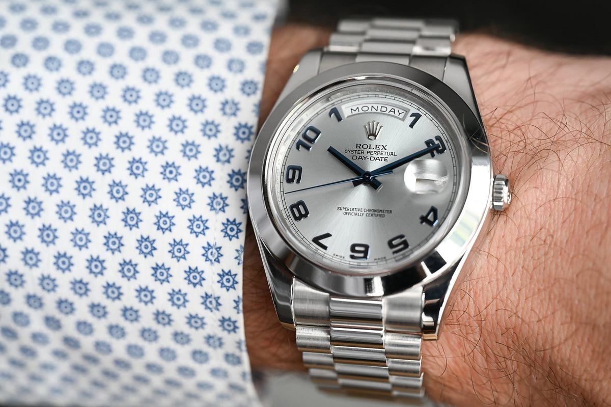 Rolex Day-Date II Platinum (Ref. 218206) – The Ultimate Luxury President Watch