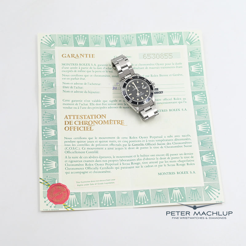 Rolex Submariner Date 1982